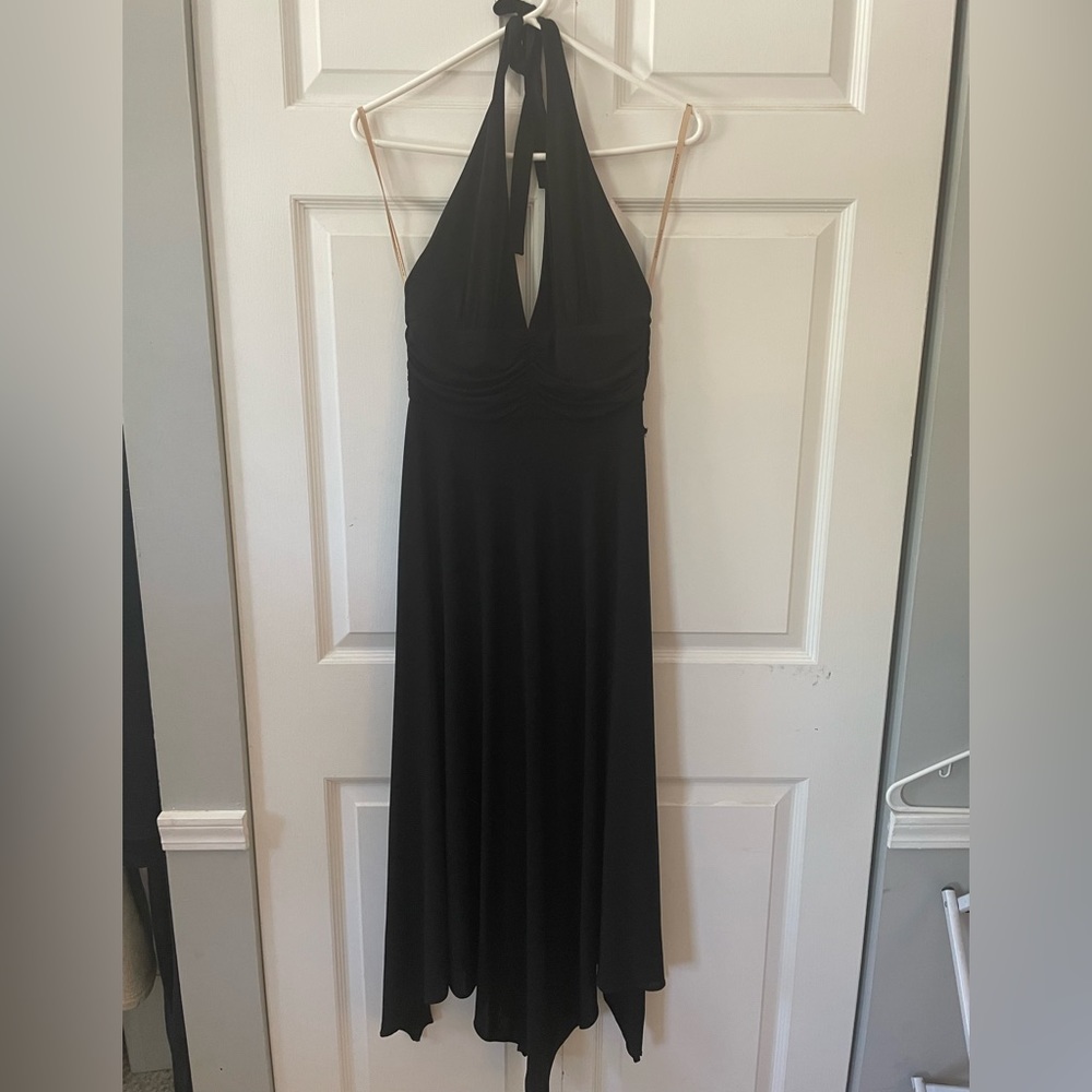 BCBG black halter dress